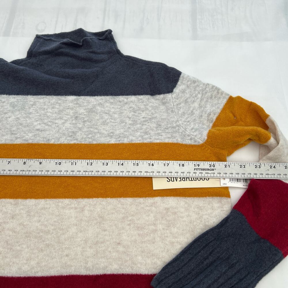 Goodthreads Women's Mid-Gauge Stretch Funnel Neck Multicolor Sweater Size L - Picture 4 of 10